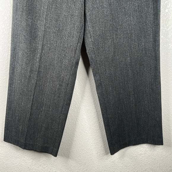 Kim Roger Black & Gray Classic Preppy Business Career Wide Leg Pants Size 14 - Picture 3 of 7